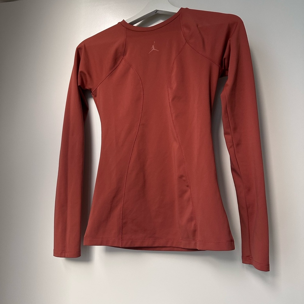 Jordan Women's Long Sleeve Top in Rust Red